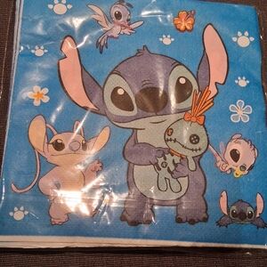 Blue Cartoon Character Party Napkins